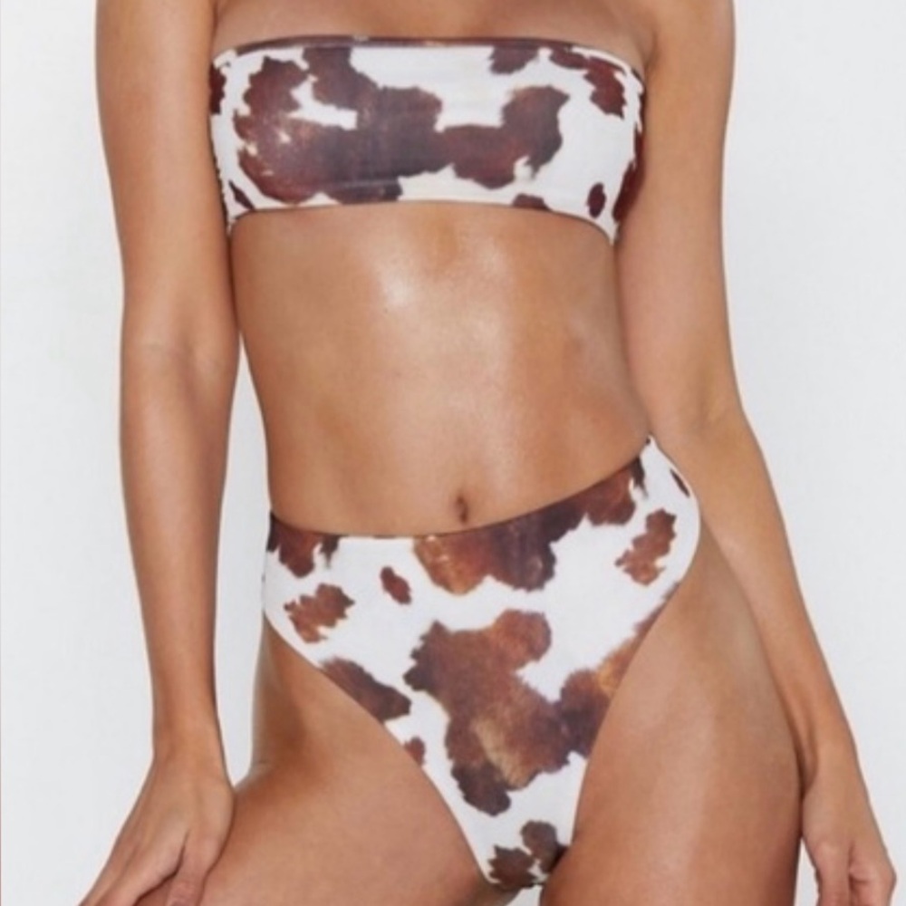 Howdy There Cow Print Bikini